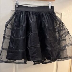 Betsey Johnson Black Tulle Skirt